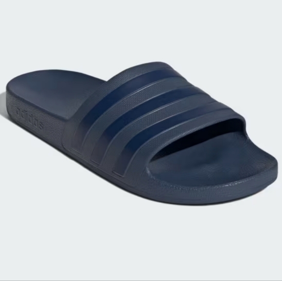 Adidas UNISEX Navy Slide Sandals Men's 7/ Women's 8 NEW IN BOX - Picture 3 of 7